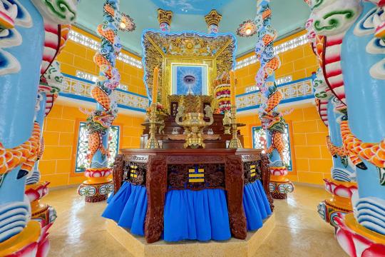 LỄ AN VỊ THÁNH TƯỢNG THIÊN NHÃN ĐỨC CHÍ TÔN NGÔI THÁNH THẤT HỌ ĐẠO THỊ TRẤN MỸ LUÔNG, HUYỆN CHỢ MỚI, TỈNH AN GIANG