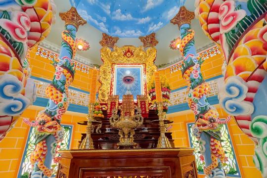 LỄ AN VỊ THÁNH TƯỢNG THIÊN NHÃN ĐỨC CHÍ TÔN NGÔI THÁNH THẤT HỌ ĐẠO LIÊN XÃ NHUẬN PHÚ TÂN - KHÁNH THẠNH TÂN, HUYỆN MỎ CÀY BẮC, TỈNH BẾN TRE