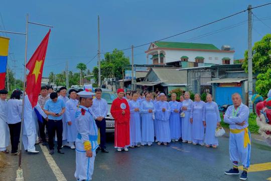 LỄ AN VỊ THÁNH TƯỢNG THIÊN NHÃN ĐỨC CHÍ TÔN NGÔI THÁNH THẤT HỌ ĐẠO PHÚ NINH